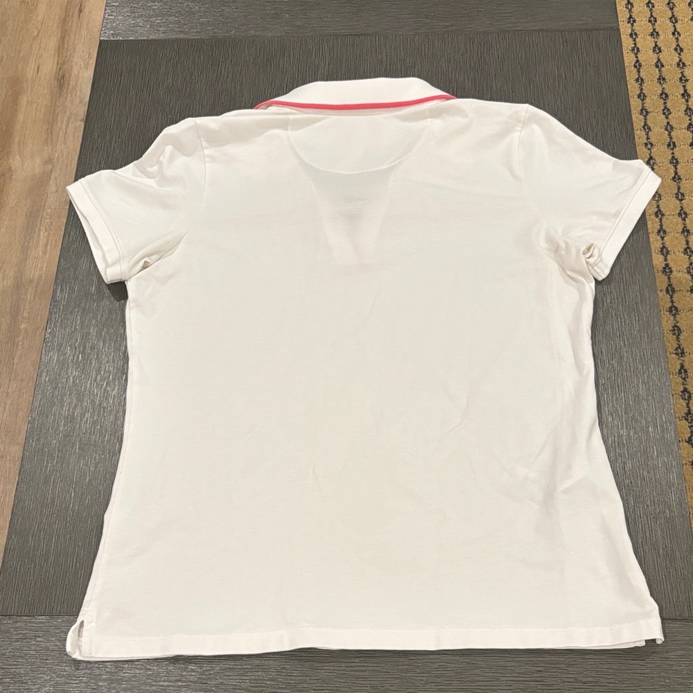 Tommy Bahama Polo Shirt Womens White Island Zone Pima Cotton Stretch Golf Medium - Picture 7 of 13